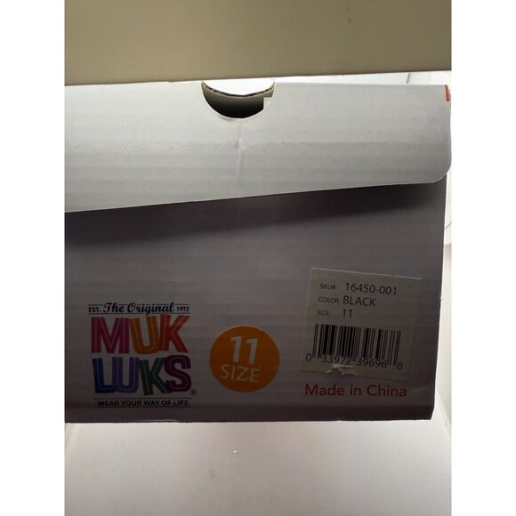 Women's Muk Luks Black Sandals 11 NIB - Picture 3 of 4